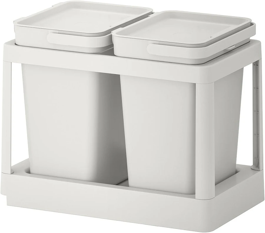 poubelle de tri 2 compartiments